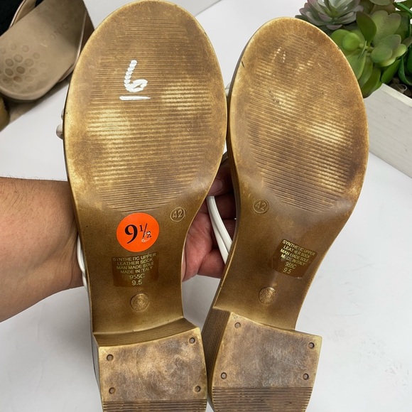 😍Mila Paoli White and Tan Mules - Picture 5 of 6